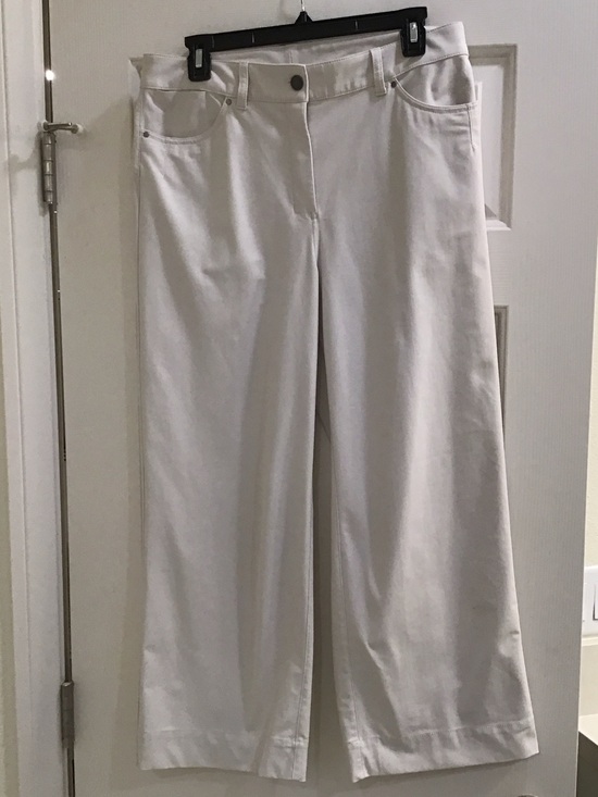 lululemon athletica Pants - lululemon athletica Cream Wide-Leg Cropped Pants